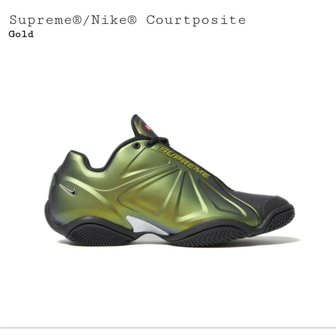 新品未使用 Supreme/ Nike Courtposite Gold 27