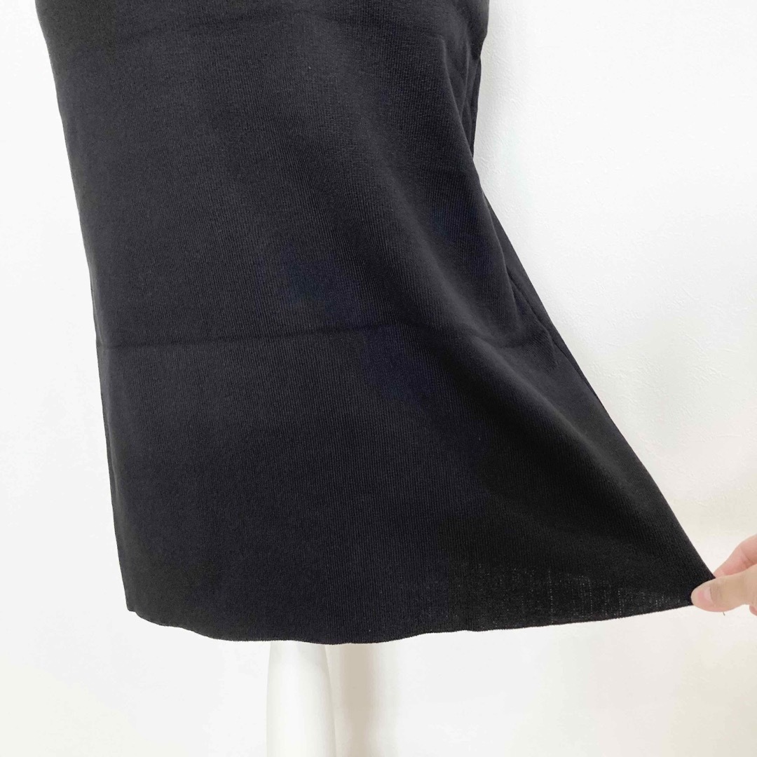 セットアップ★　ニットスカート　セーター　プルオーバー　長袖　黒　フリーサイズ 9