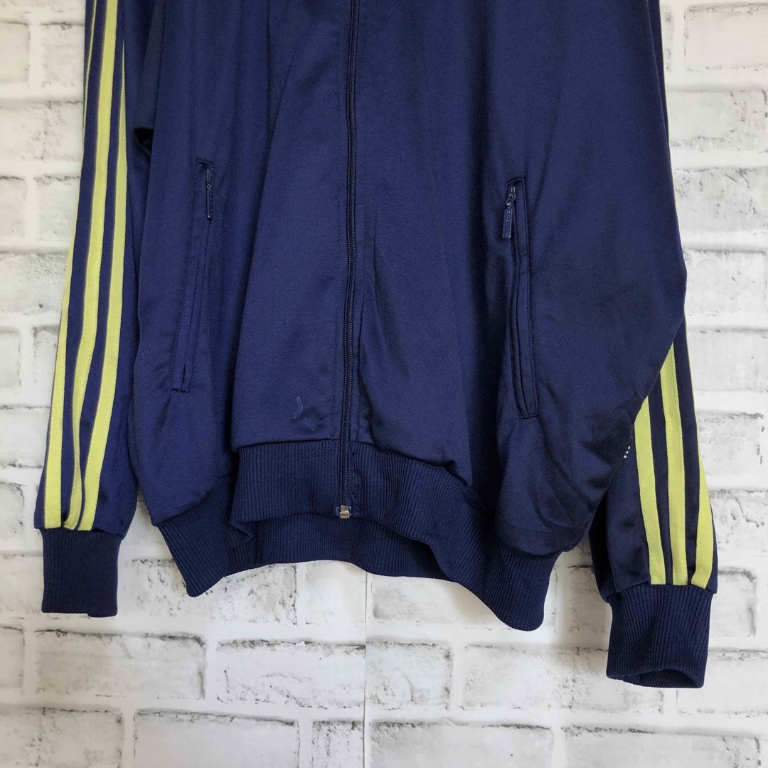 ★超希少！タグ付き★90s adidas トラックジャケット メンズ 黄色 紺