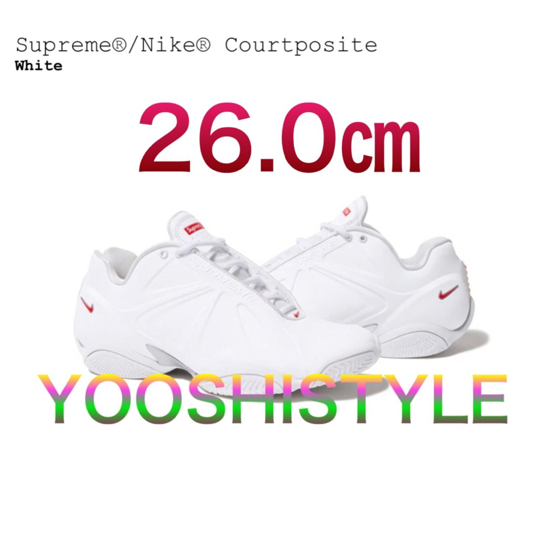 Supreme × Nike Air Zoom Courtposite 26㎝-