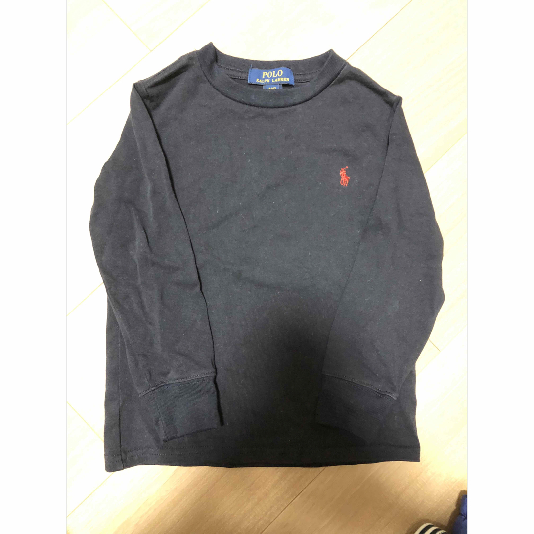 POLO RALPH LAUREN(ポロラルフローレン)のポロラルフローレン　長袖Tシャツ　ブラック キッズ/ベビー/マタニティのキッズ服男の子用(90cm~)(Tシャツ/カットソー)の商品写真