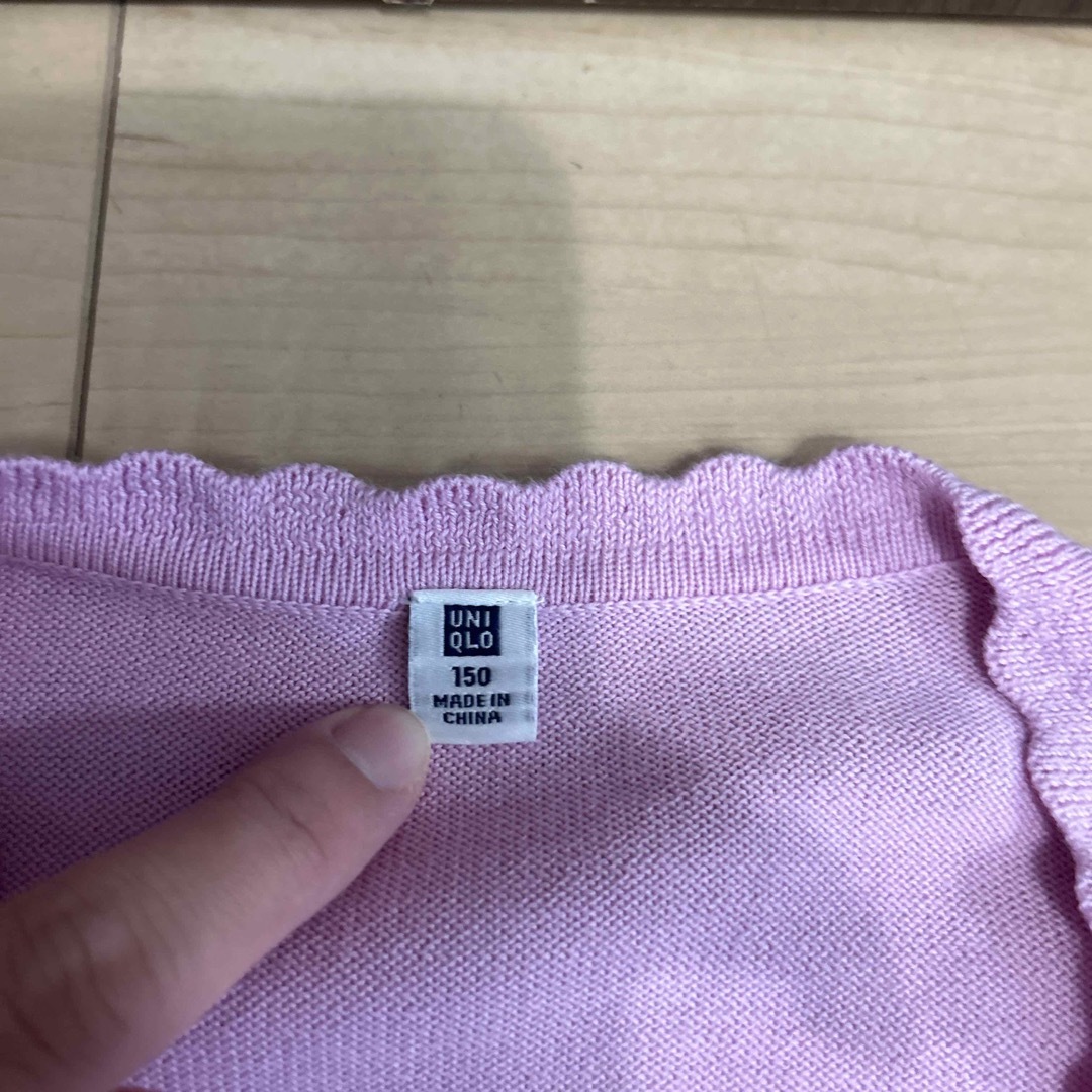 UNIQLO(ユニクロ)のユニクロ　カーディガン キッズ/ベビー/マタニティのキッズ服女の子用(90cm~)(カーディガン)の商品写真