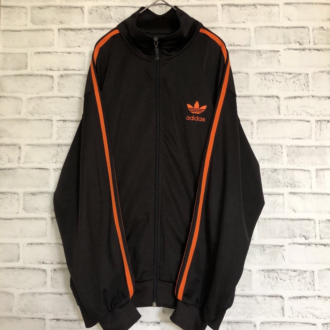 消費税無し 刺繍ロゴ 80s⭐️adidasトラックジャケットL - adidas vintage ならラクマ shop|アディダス Yossy99's by オレンジ黒の通販 ジャケット・アウター