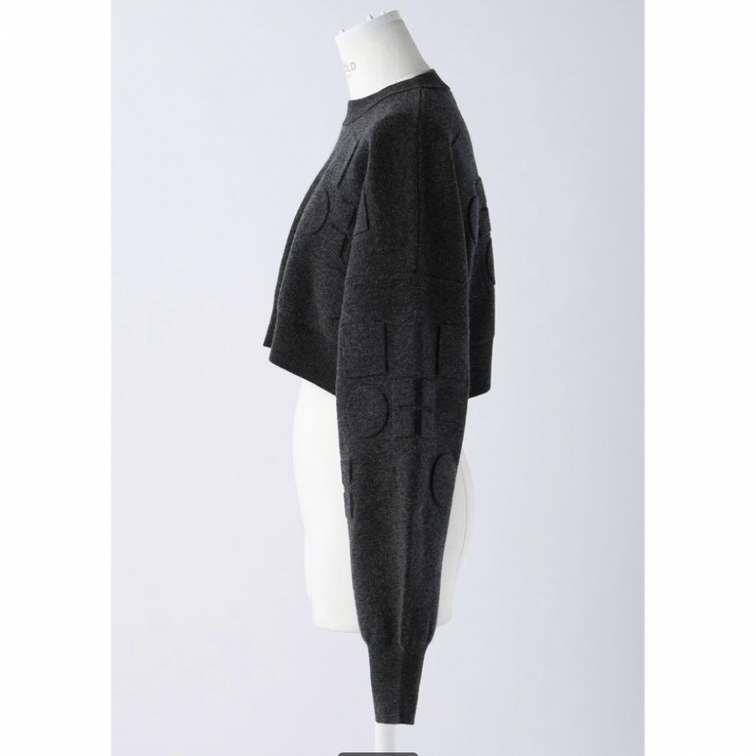 ENFOLD(エンフォルド) O EMBOSS CROPPED PULLOVER