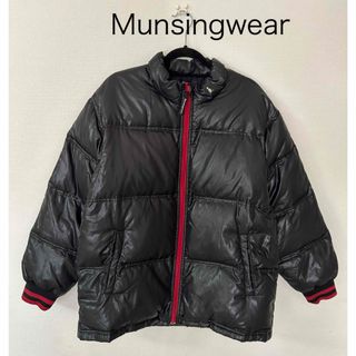 マンシングウェア(Munsingwear)のMunsingwear マンシングウェア　ダウンジャケット　ブラック　M(ダウンジャケット)