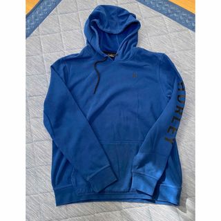 ハーレー(Hurley)の【美品】Hurley ハーレーパーカー　US Lサイズ　青(パーカー)