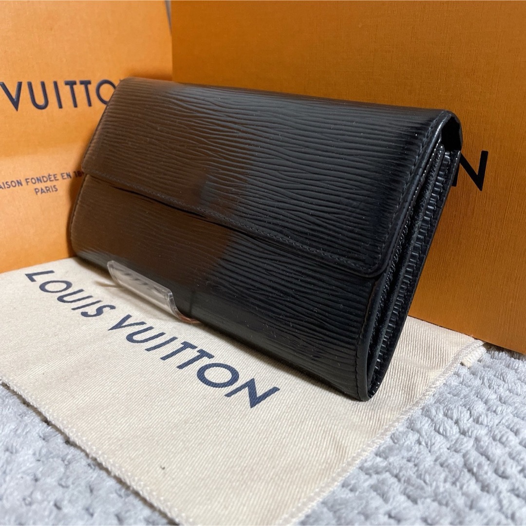 LOUIS VUITTON(ルイヴィトン)の【美品】 ルイヴィトン ポルトフォイユ サラ エピ ノワール 黒 長財布 メンズのファッション小物(長財布)の商品写真