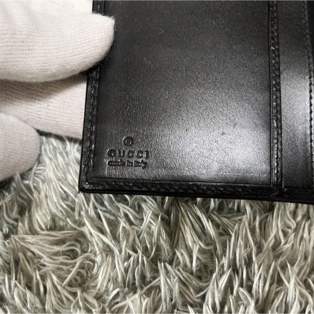 Gucci(グッチ)のGUCCI  グッチ システム手帳ケース ブラック ビジネス ペン付き メンズのファッション小物(手帳)の商品写真