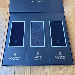 ランバンコレクション(LANVIN COLLECTION)の未使用 LANVIN ランバン靴下　メンズソックス　メンズビジネス靴下 3足組　(ソックス)