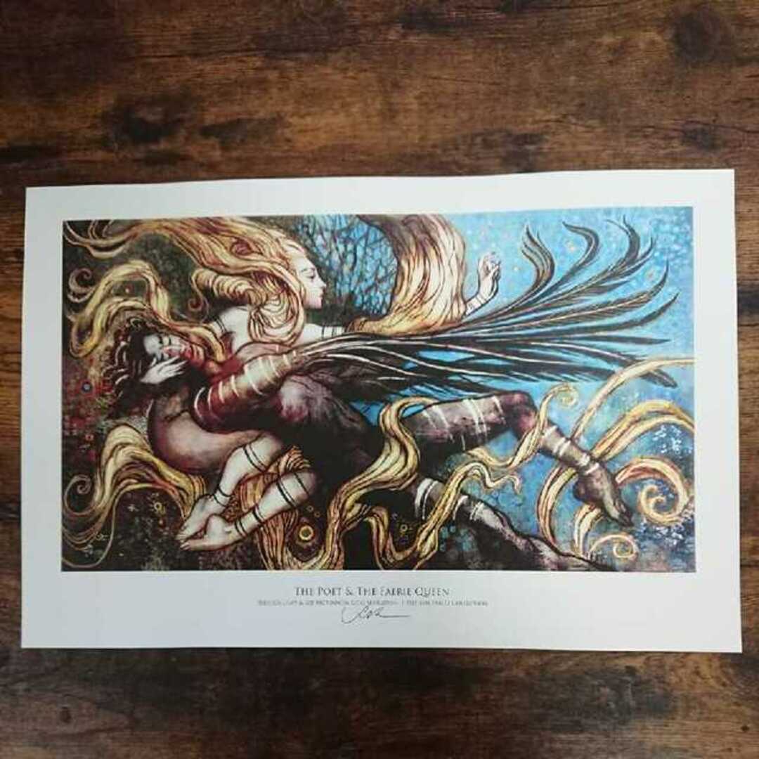 Sebサイン入りコラボ アートプリント/複製原画  Rebecca Guay