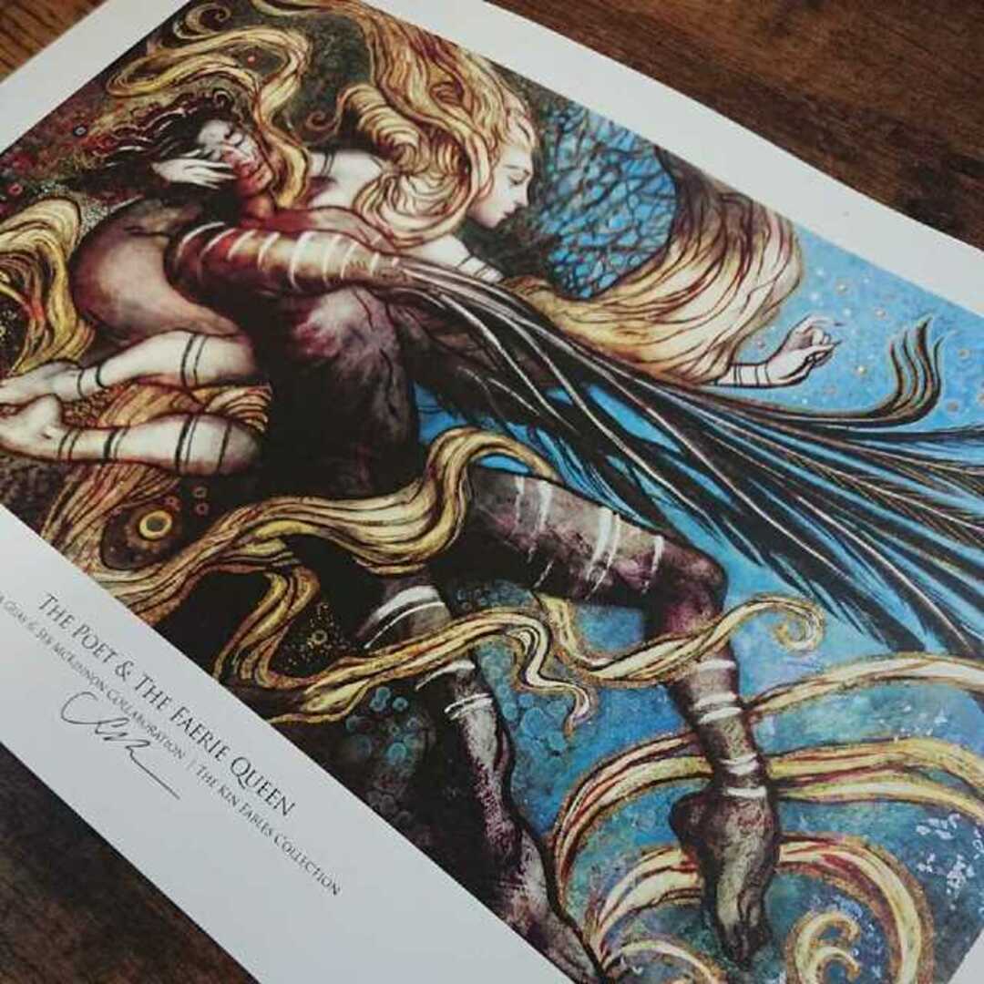 Sebサイン入りコラボ アートプリント/複製原画 Rebecca Guay