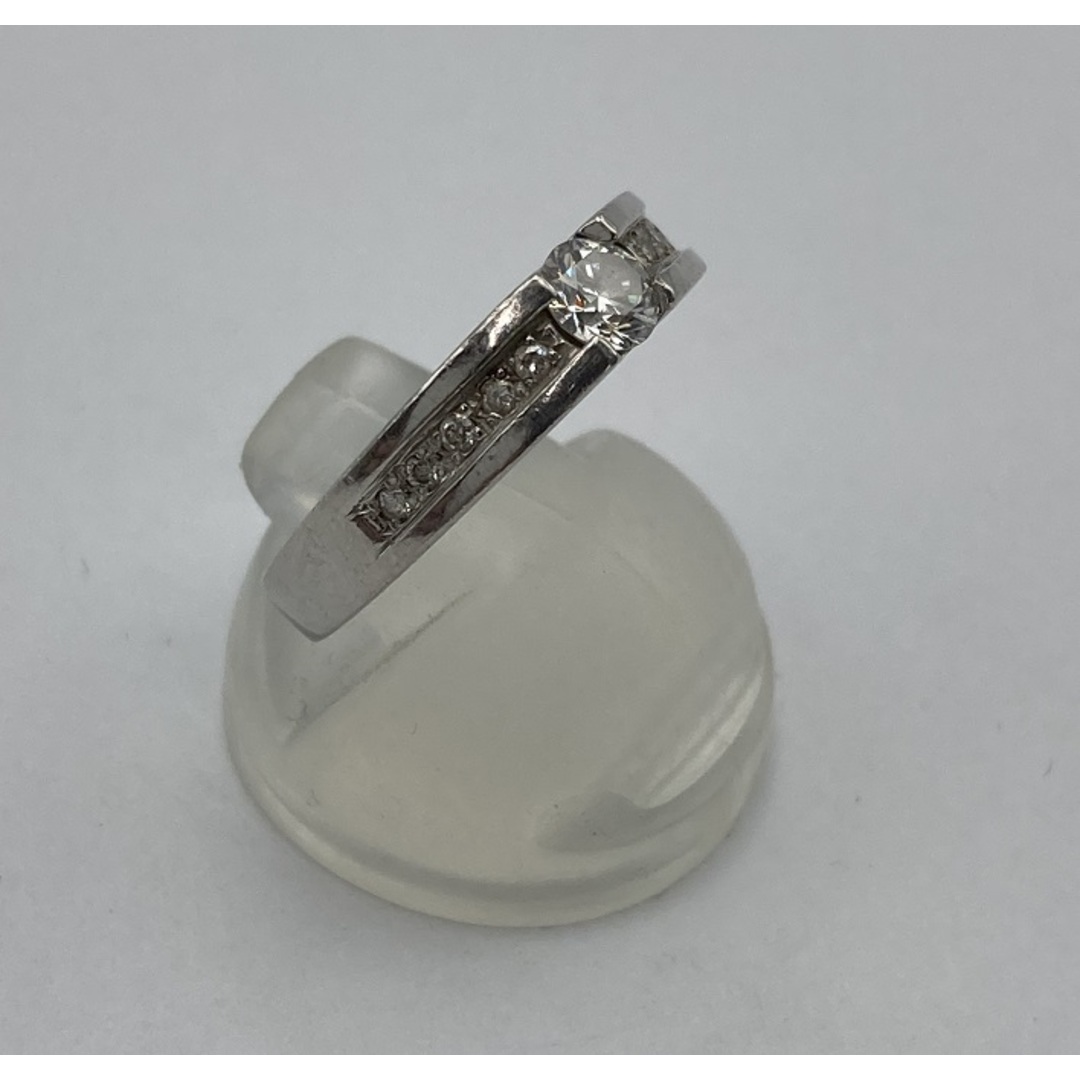 Pt900 リング ダイヤ0.27ct メレダイヤ0.08ct 中古 D4 レディースのアクセサリー(リング(指輪))の商品写真