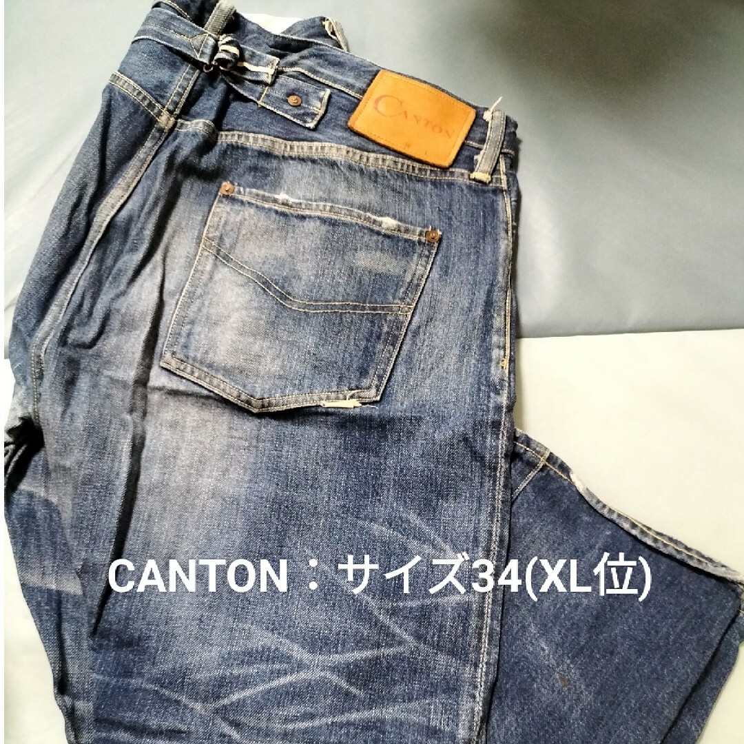 Canton(キャントン)のCANTON(ｷｬﾝﾄﾝ)✾ジーパン/メンズ/ XL/LL/大きいサイズ メンズのパンツ(デニム/ジーンズ)の商品写真