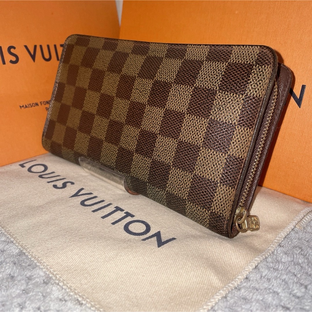 LOUIS VUITTON ルイヴィトン ポルトモネジップ ダミエ 長財布