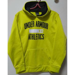 アンダーアーマー(UNDER ARMOUR)の【最終値下】UNDER ARMOUR ロゴパーカーYXL 裏起毛 アンダ－ア－マ(パーカー)