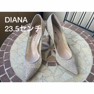 DIANA - ダイアナ アルテミス パンプス レザー クリアヒール 24.0cm 白