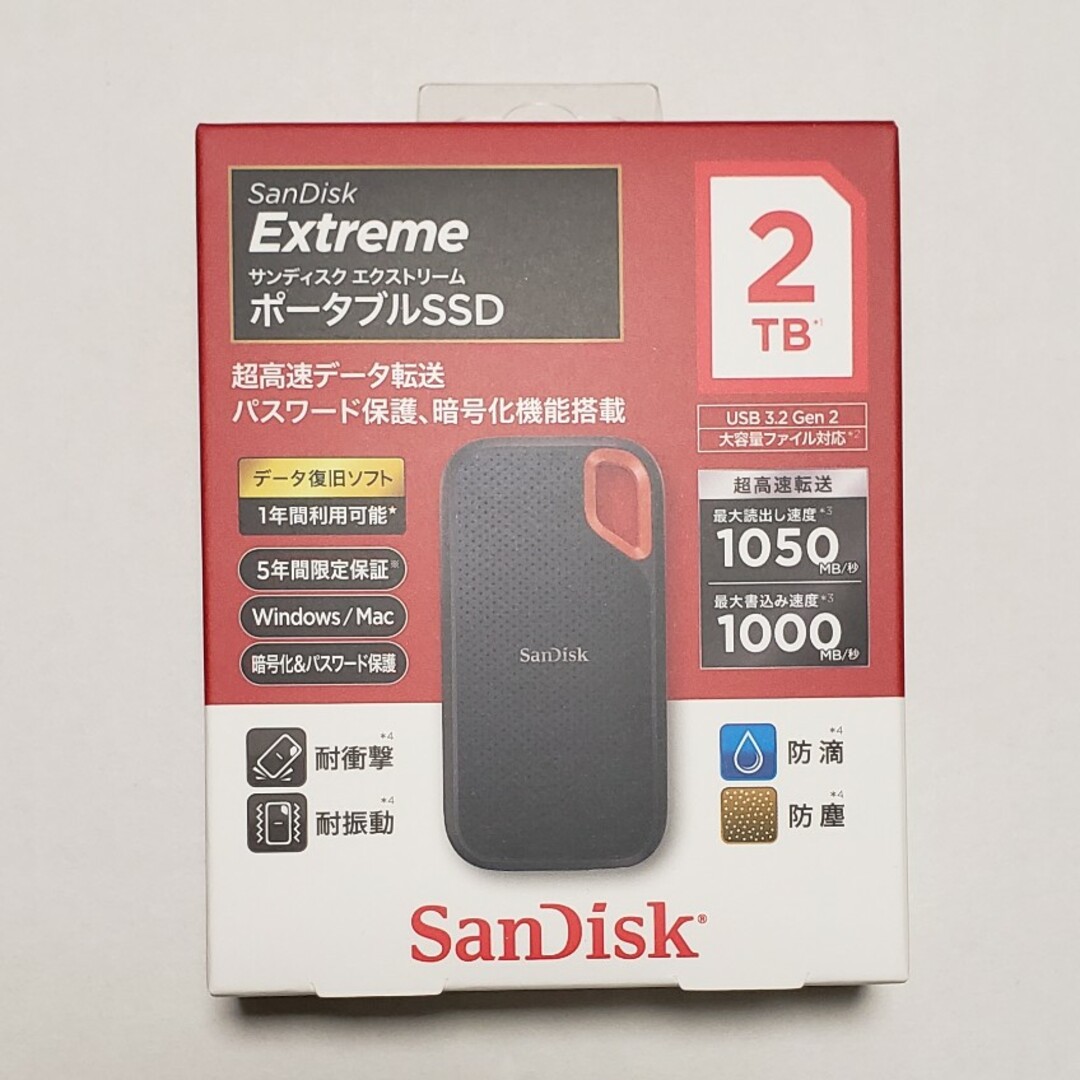 新品・未使用・未開封]SanDisk SSD 2TB SDSSDE61-2T-