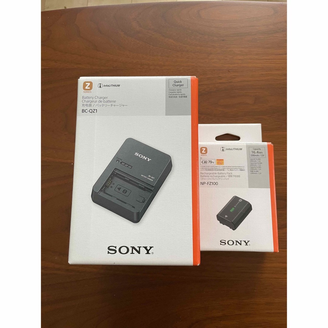 SONY BC-QZ1、NP-FZ100 バッテリーとチャージャーセット | フリマアプリ ラクマ
