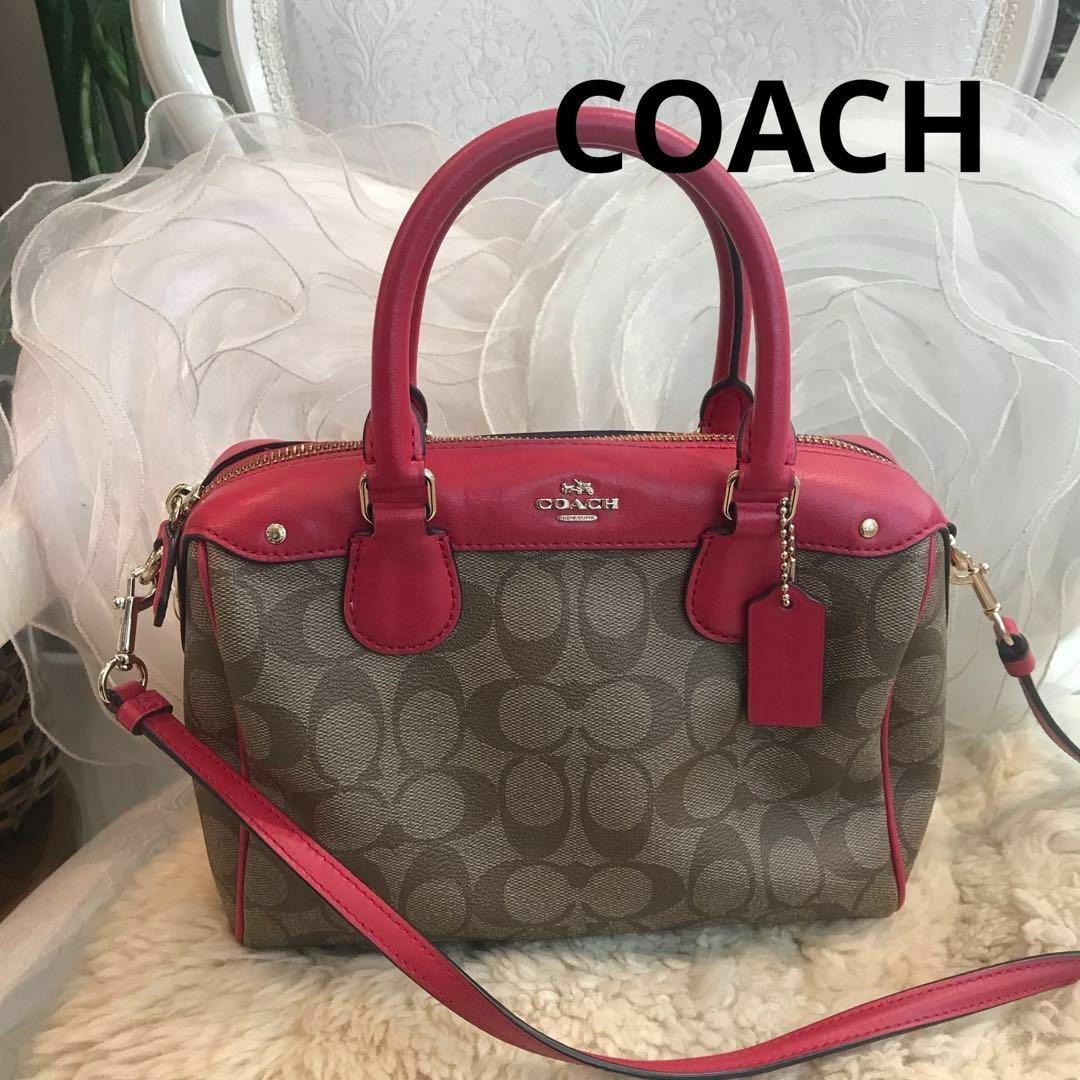 【最終値下】COACH コーチ ミニボストン ミニベネット サッチェル 2WAY