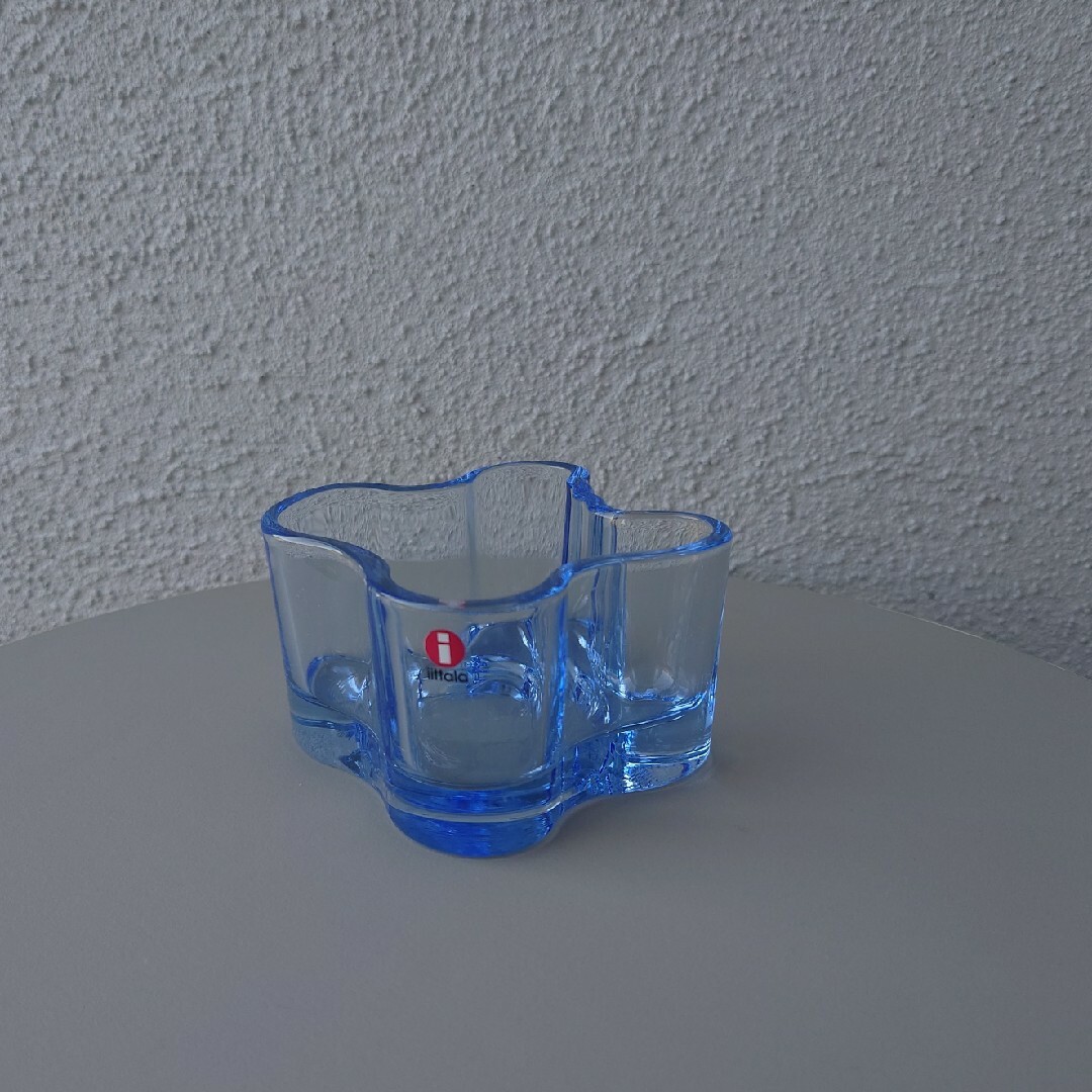 iittala(イッタラ)のアアルト 55mm キャンドルホルダー アクア イッタラ インテリア/住まい/日用品のインテリア小物(花瓶)の商品写真