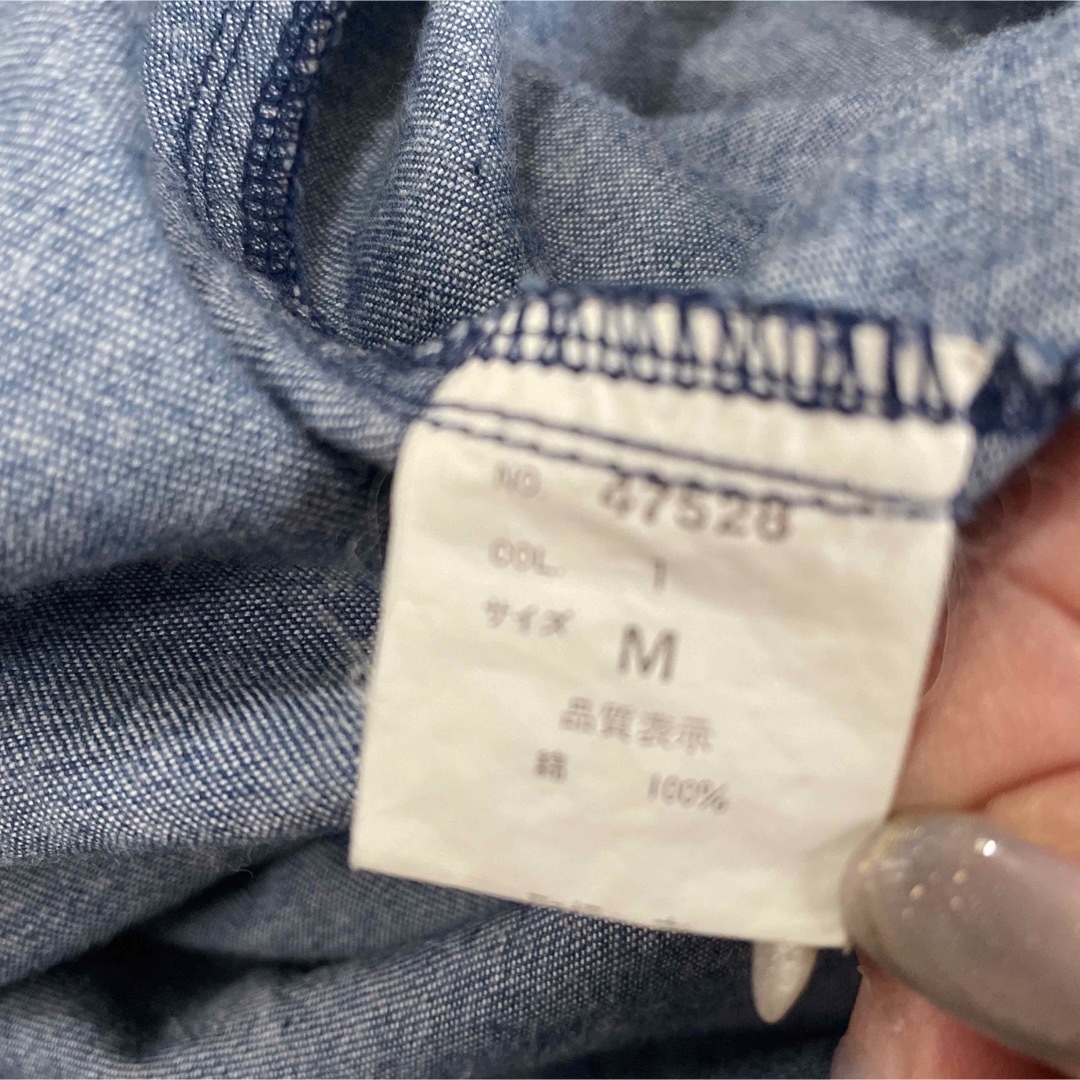 RAGEBLUE(レイジブルー)のデニムシャツ　Ｍ メンズのトップス(シャツ)の商品写真
