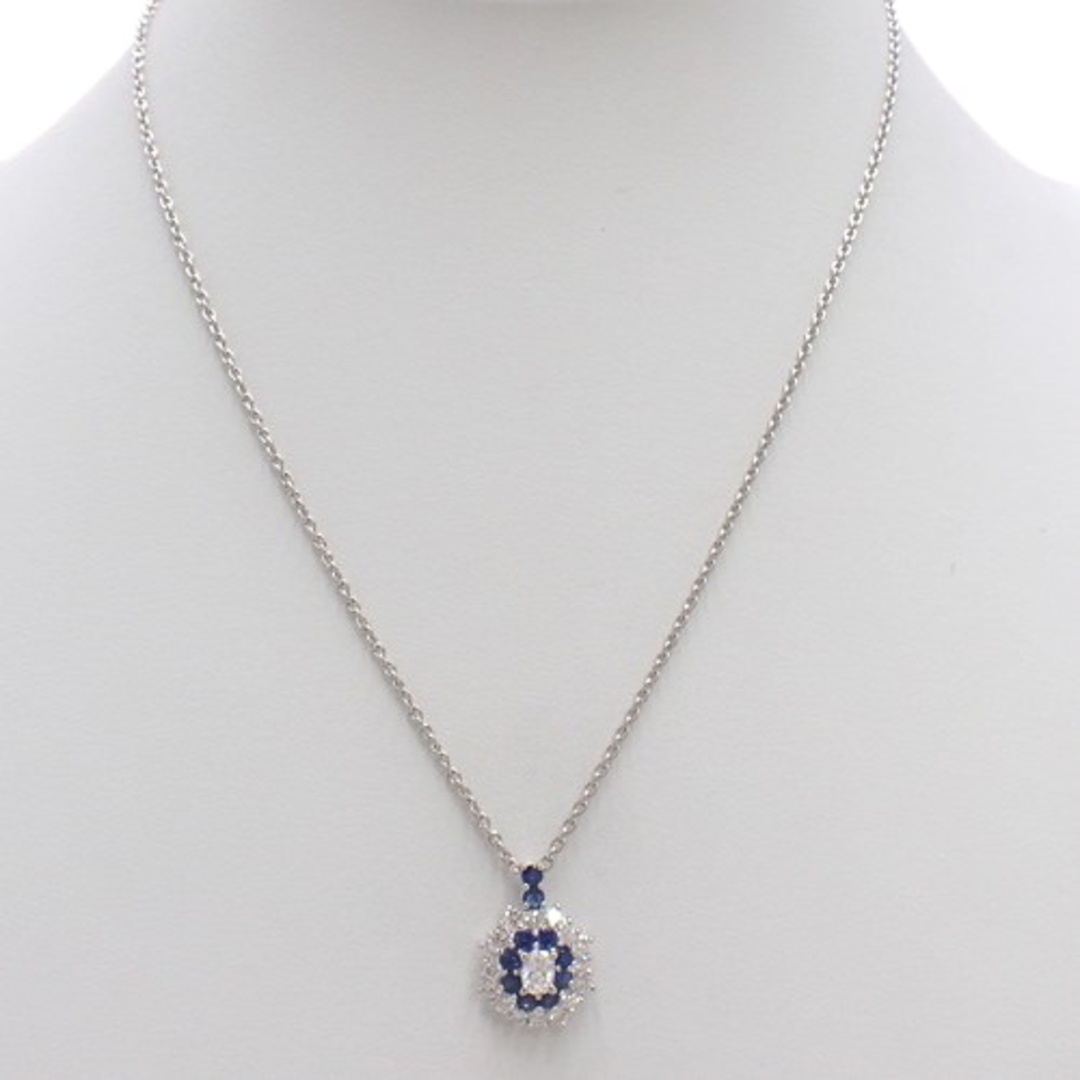 サファイア ダイヤ ネックレス ネックレス アクセサリー ジュエリー