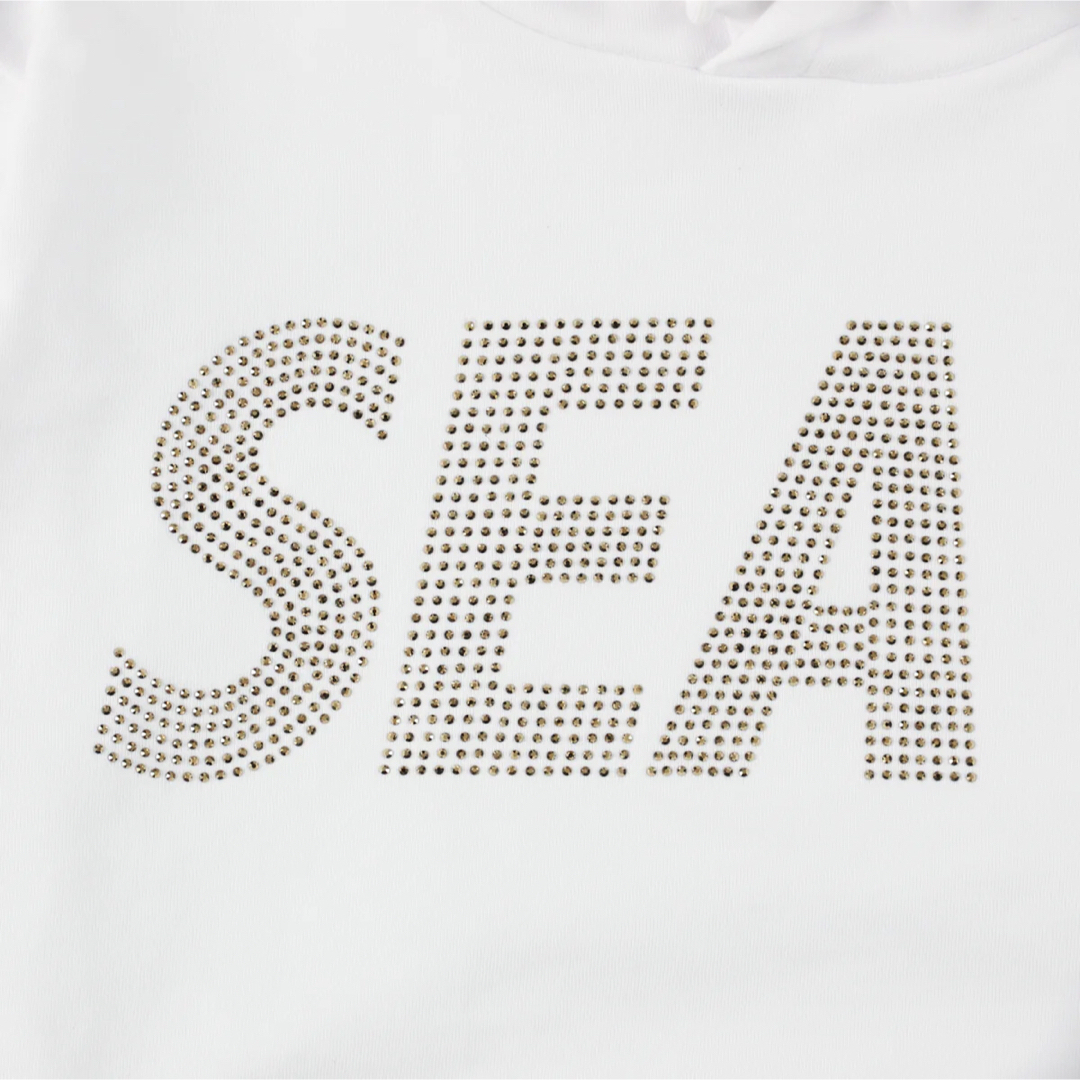 ウィンダンシー　SEA RHINE STONE HOODIE / WHITE