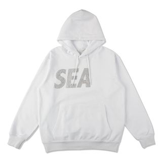 ウィンダンシー(WIND AND SEA)のウィンダンシー　SEA RHINE STONE HOODIE / WHITE(パーカー)