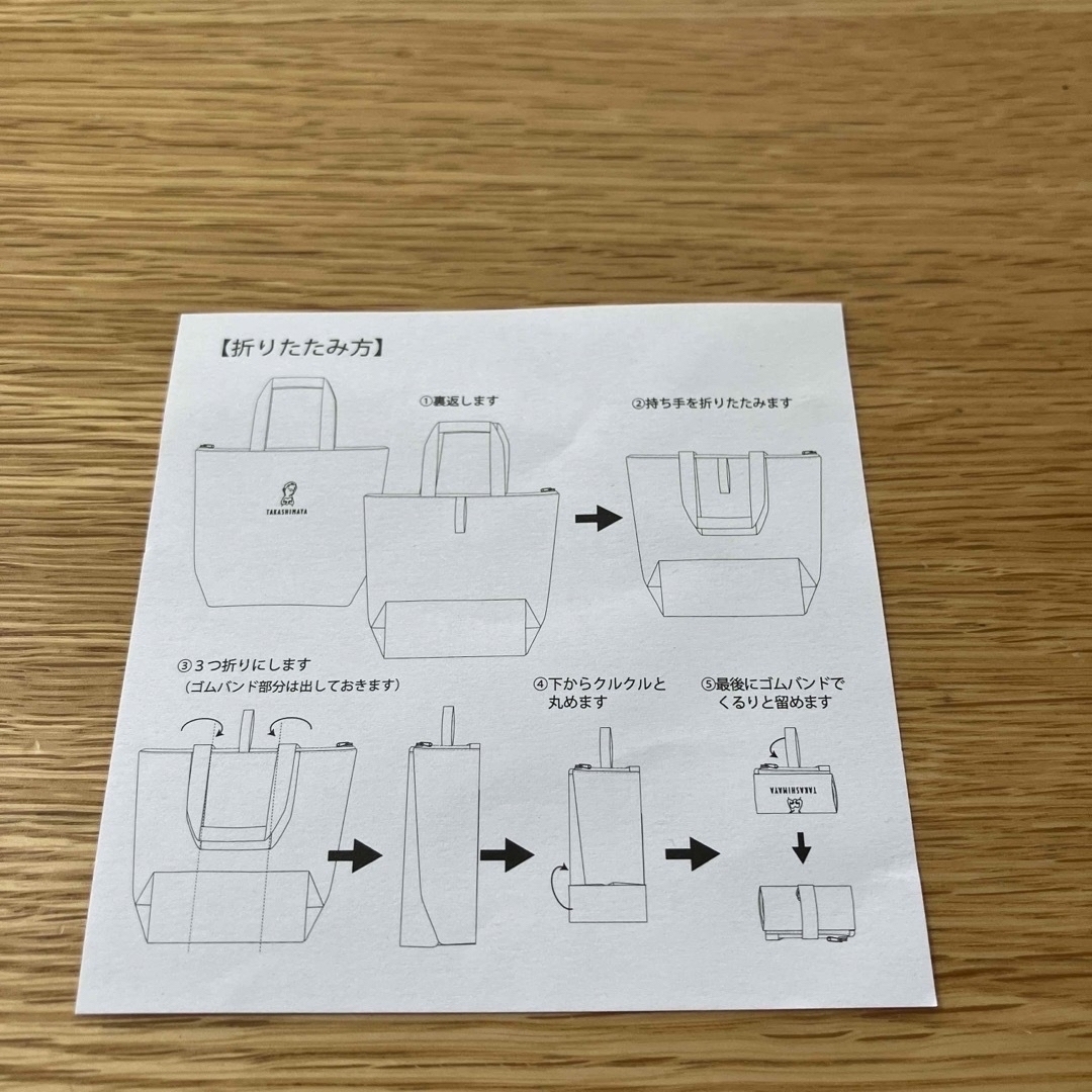 髙島屋(タカシマヤ)の【新品未使用品】タカシマヤ友の会オリジナル　ローズちゃん折りたたみ保冷バッグ エンタメ/ホビーのコレクション(ノベルティグッズ)の商品写真