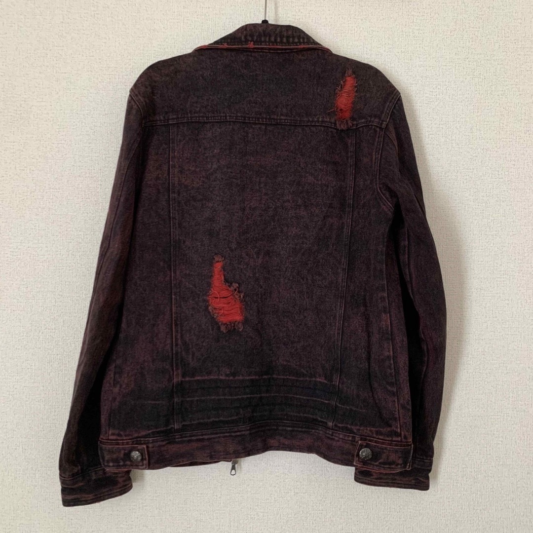 レッド　ジージャン メンズのジャケット/アウター(Gジャン/デニムジャケット)の商品写真