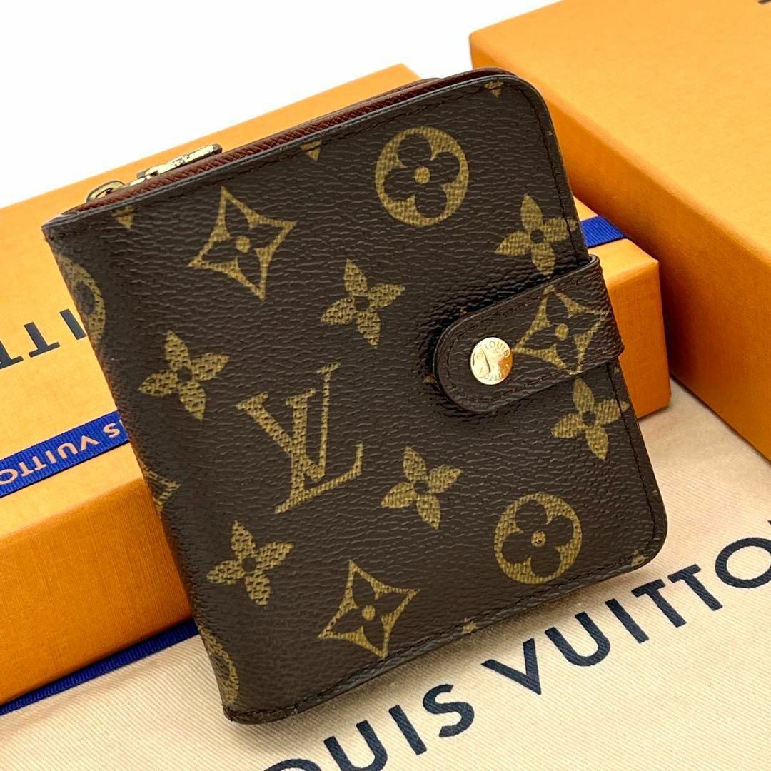 LOUIS VUITTON - ✨極美品✨ルイヴィトン モノグラム コンパクトジップ