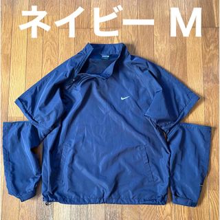 00s NIKE 2way メッシュ ナイロン ベスト ジャケット 青 y2k