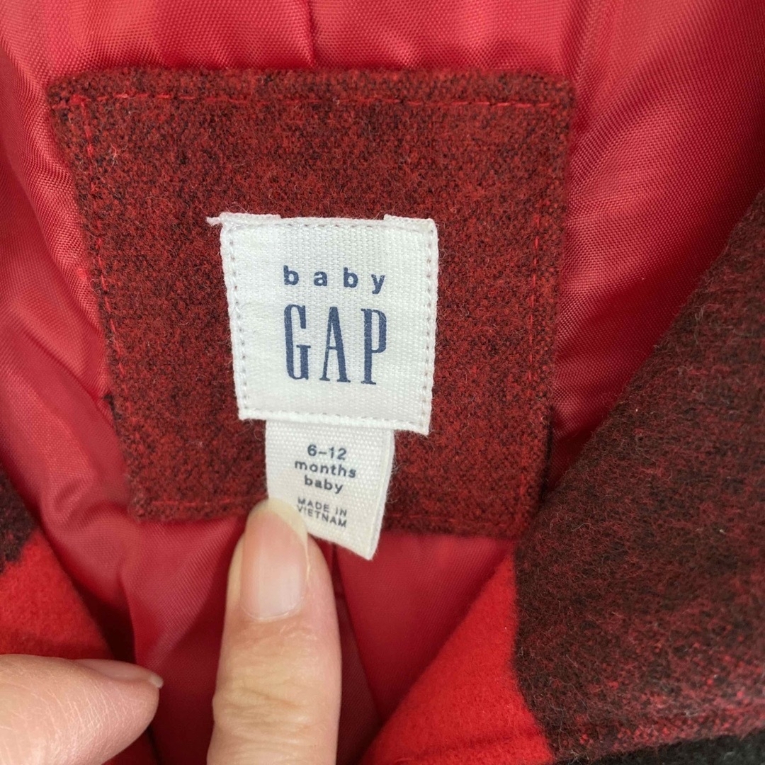 babyGAP(ベビーギャップ)のBaby GAP チェックコート キッズ/ベビー/マタニティのベビー服(~85cm)(ジャケット/コート)の商品写真