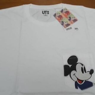 ユニクロ(UNIQLO)の新品ディズニーミッキー アンディウォーホル ポケットTシャツXXLuniqlo(Tシャツ/カットソー(半袖/袖なし))