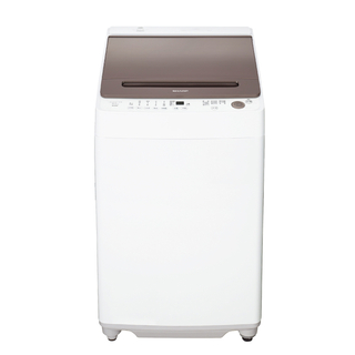 シャープ(SHARP)のSHARP　全自動洗濯機 洗濯9.0kg  ES-GV9H-T ライトブラウン(洗濯機)