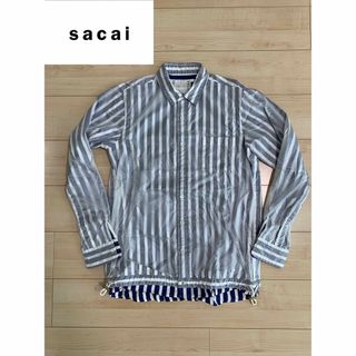 サカイ(sacai)のsacai レイヤード ナイロンシャツジャケット(シャツ)