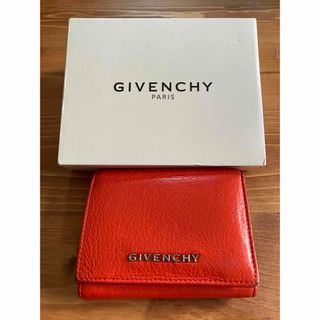 ジバンシィ(GIVENCHY)のGIVENCHY ジバンシィ　三つ折りレザーウォレット　オレンジ　財布(財布)