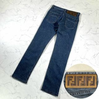 BROSSHOP【極美品】FENDI フェンディ ズッカ柄ワッペン インディゴ