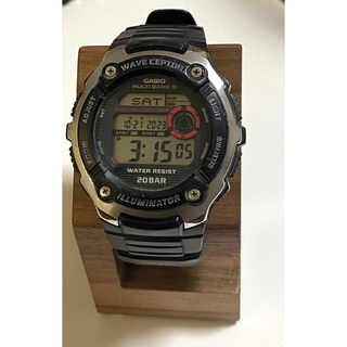 【値下げしました】未使用！CASIO 腕時計 黒 WAVECEPTOR  カシオ