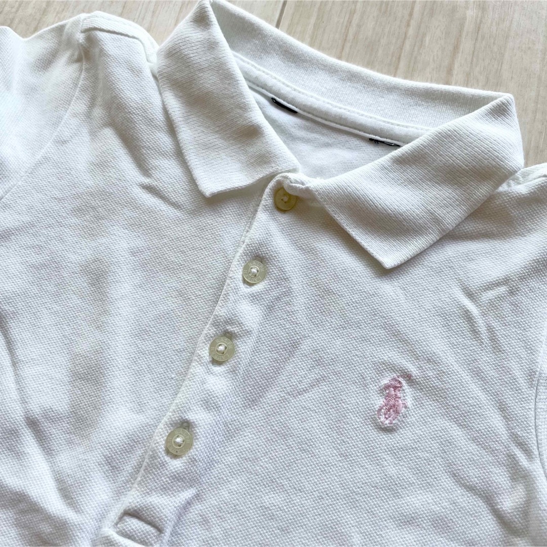 POLO RALPH LAUREN(ポロラルフローレン)のラルフローレンホワイトカーディガン サイズ5 キッズ/ベビー/マタニティのキッズ服男の子用(90cm~)(カーディガン)の商品写真