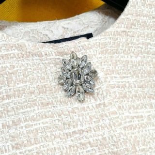 JUSGLITTY - 美品✨ジャスグリッティー ノーカラーコート ツイード