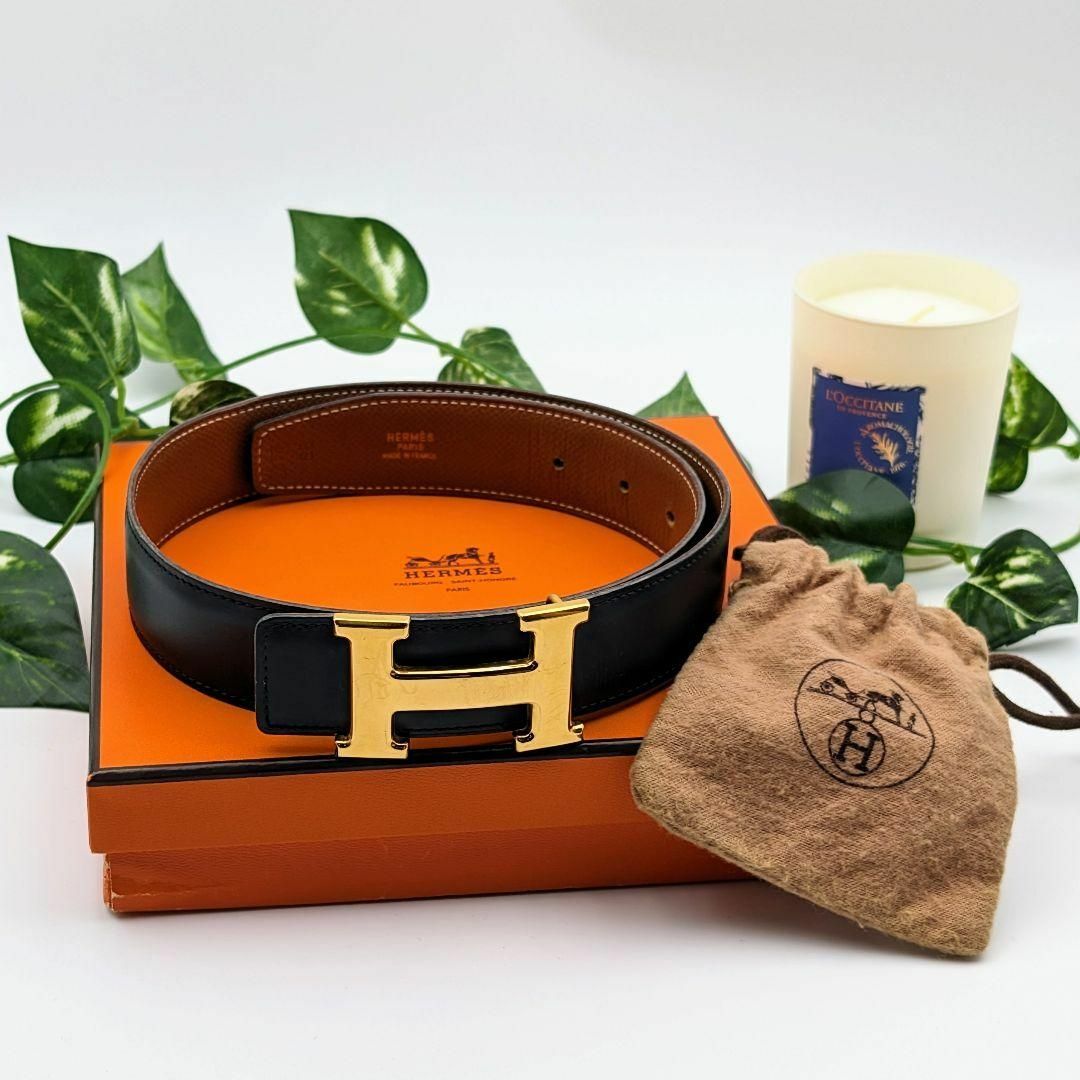 Hermes - エルメス コンスタンス H ベルト ゴールド リバーシブル