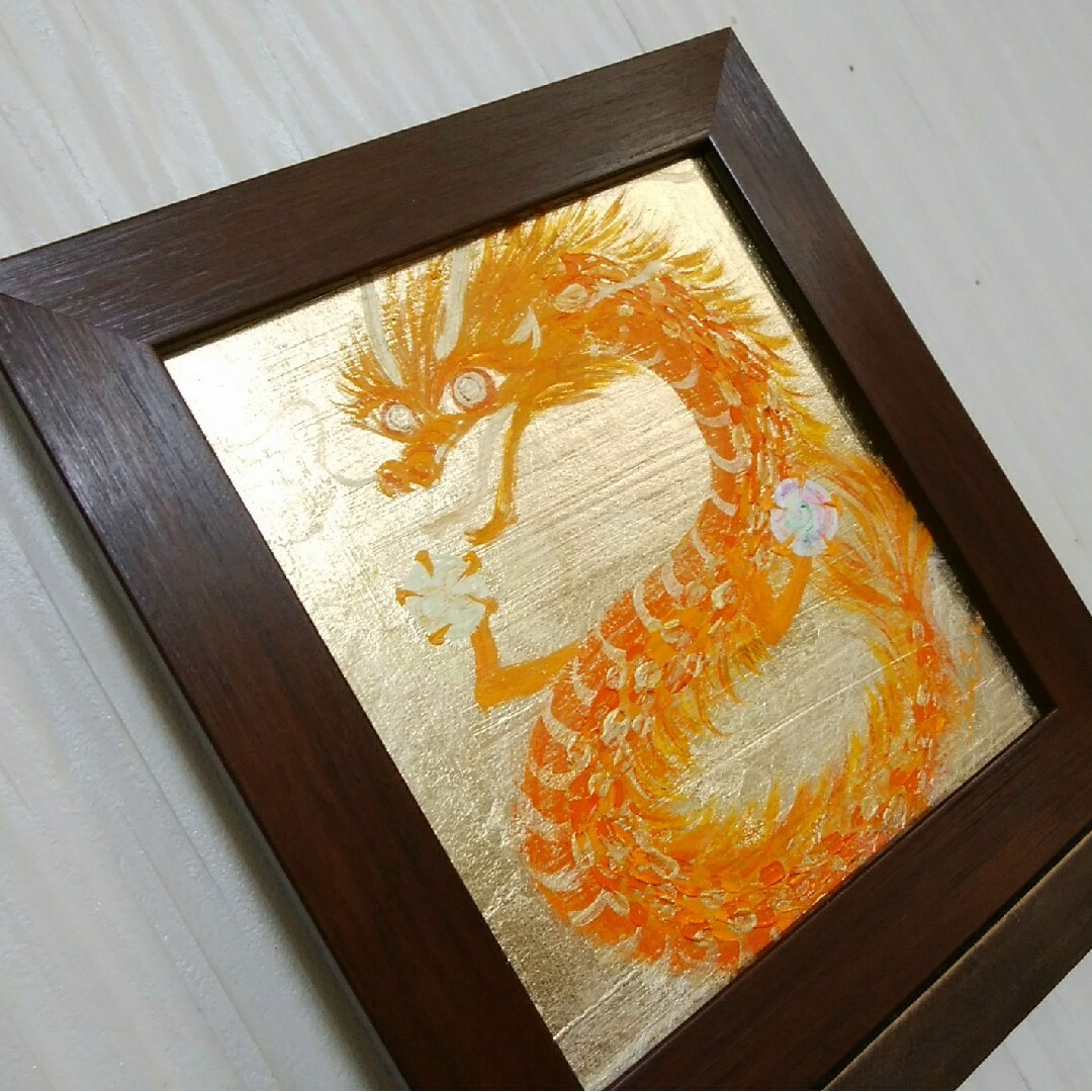 風水開運絵画*七色玉持笑龍 ∞八の字 橙 出会い 金運 健康縁結び 仕事運 守護 風水開運絵画*七色玉持笑龍 ∞八の字 橙 出会い 金運 健康縁結び 仕事運 守護