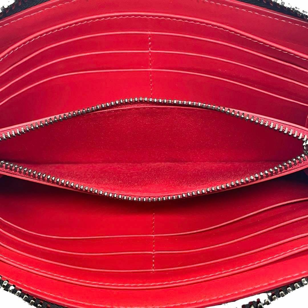 Christian Louboutin(クリスチャンルブタン)の一点物 美品人気商品 正規品 ルブタン 財布 パネトーネ 黒 赤 定価11万円 レディースのファッション小物(財布)の商品写真