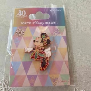 ディズニー(Disney)のディズニー40周年ミニーピンバッジ(バッジ/ピンバッジ)
