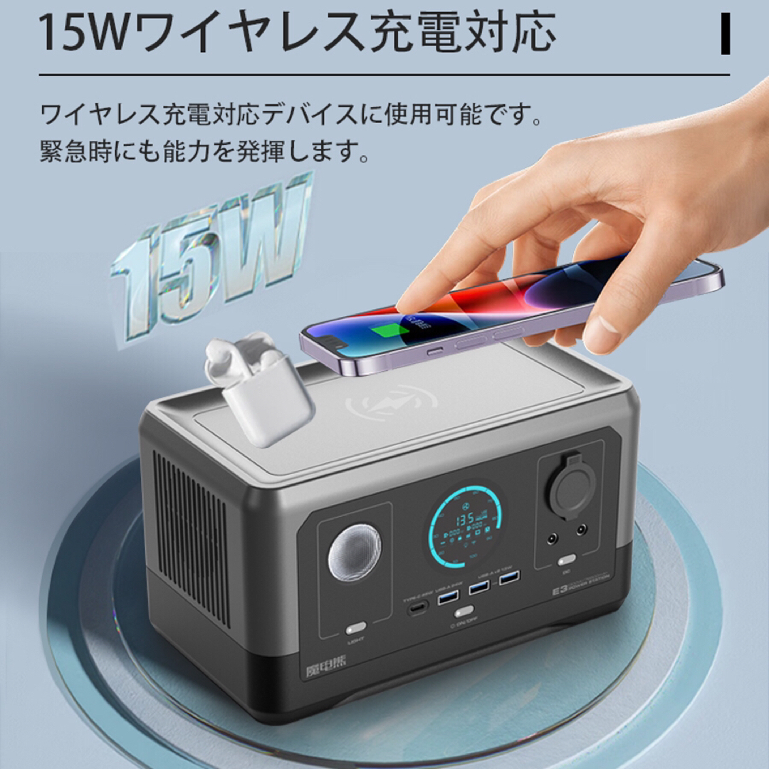 ポータブル電源 300W大功率 76800mAHコンパクト 軽量 E3正弦波 ポータブル電源 300W大功率 76800mAHコンパクト 軽量 E3正弦波