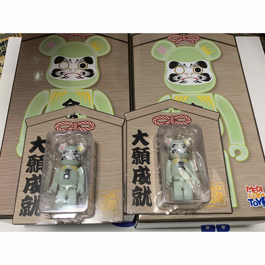 BE@RBRICK 達磨 合格 蓄光 100％ 400% 2セット