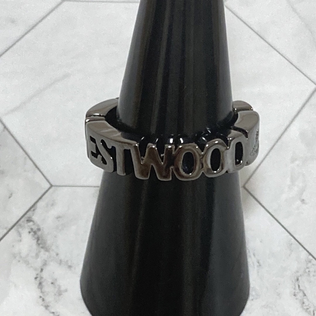 Vivienne Westwood(ヴィヴィアンウエストウッド)のヴィヴィアン　ノッティンガムリング　ガンメタ レディースのアクセサリー(リング(指輪))の商品写真