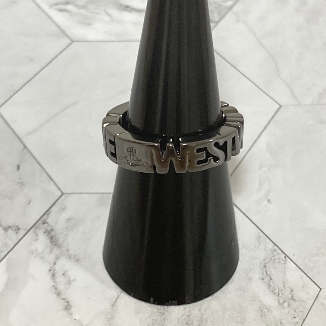 Vivienne Westwood(ヴィヴィアンウエストウッド)のヴィヴィアン　ノッティンガムリング　ガンメタ レディースのアクセサリー(リング(指輪))の商品写真