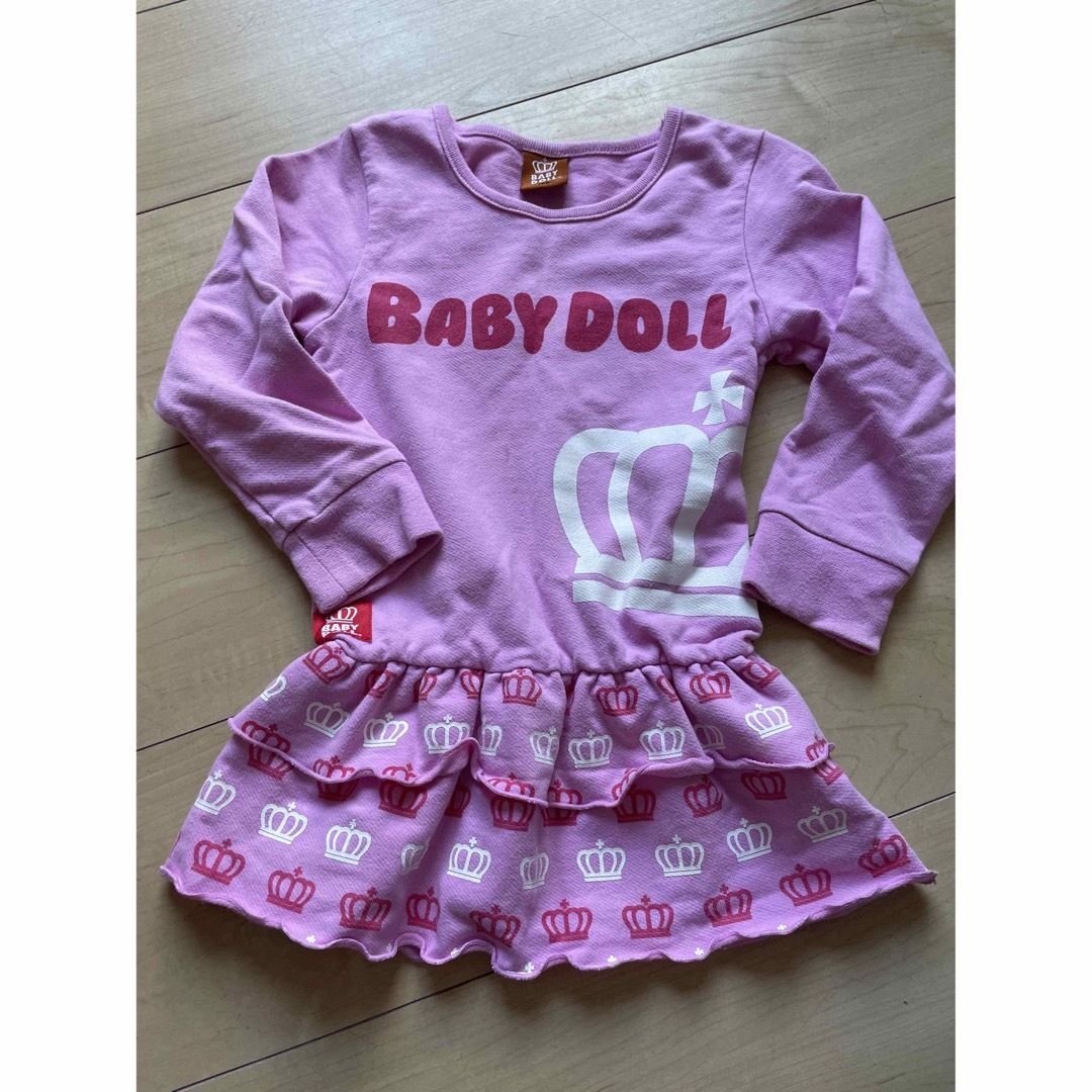 BABYDOLL(ベビードール)のキッズ♡baby doll ワンピース　100センチ キッズ/ベビー/マタニティのキッズ服女の子用(90cm~)(ワンピース)の商品写真